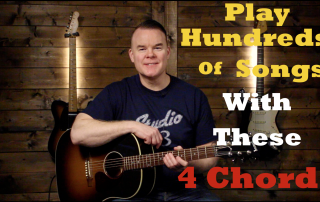 4 Easy Beginner Guitar Chords