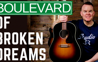 How to play Boulevard of Broken Dreams on Acoustic Guitar