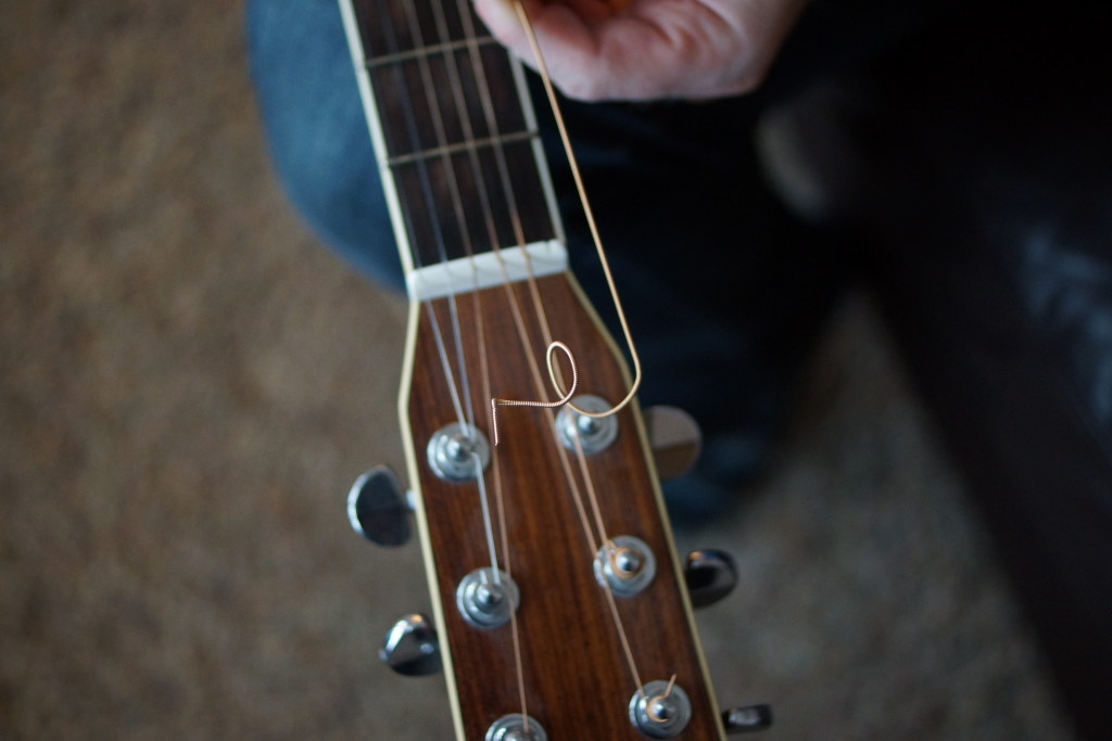 Changing guitar strings