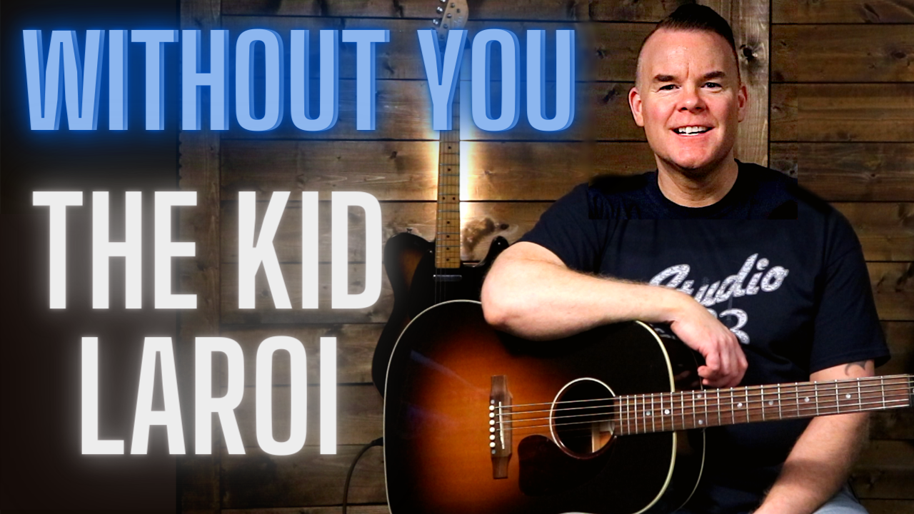 Without You Guitar Tutorial – The Kid Laroi (Easy Beginner Guitar Song Lesson)