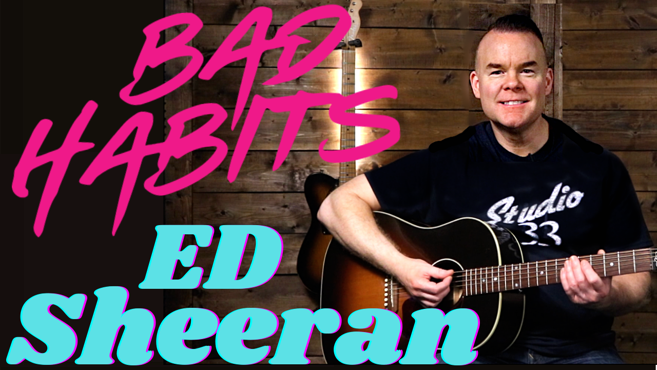 How to Play Bad Habits by Ed Sheeran on Guitar (Easy Version)
